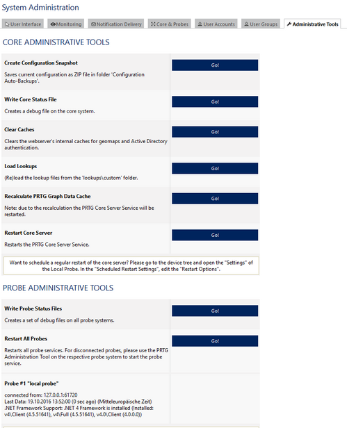 System Administrative Tools