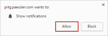 Click 'Allow' to enable Chrome Desktop Notifications