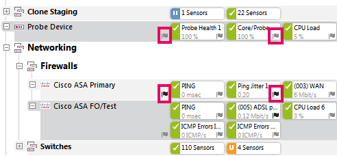 One-Click Favorites in the Device Tree