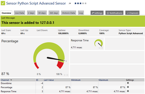 Python Script Advanced Sensor