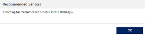 Recommended Sensors Investigation